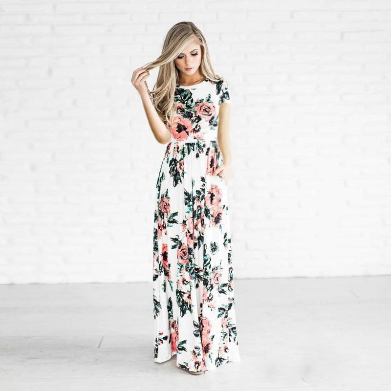 walmart floral maxi dress