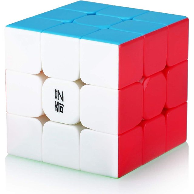 Speed Cube 3x3 3x3x3 Puzzle mágico sin pegatinas Magic Speed Cube Regalo de vacaciones para niños adultos (sin pegatinas) Rojo Verde Cocina, Decoración y Otros