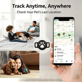thumbnail image 6 of SENHAWK Paw Print AirTag Dog Collar Holder, Lightweight Silicone Dual Ear Anti-Lost Shockproof Waterproof Case, Multiple Colors, Compatible with Apple AirTag, GPS Tracker Cover for Pet Cat Backpack, 6 of 9