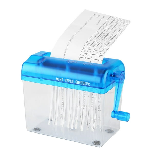 Trituradore de Papel Manual, A6 Mini Mini Manual de Papel Corta de Papel Mini Triturador de Papel Para Herramiente de Corte de Papel Domémico para Papel, Notas, Facturas,
