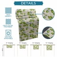 thumbnail image 6 of Green Lemons Table Runner 120 Inches, Summer Watercolor Blue Bows Fruits on Linen Bed Runner Dresser Scarves Tabletop for Indoor Outdoor Parties/Ceremony/Banquet, 13"x 120", 6 of 9