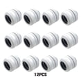 thumbnail image 3 of kurtrusly 12Pcs Computer Water Cooling Pipe Adapter Solid Color G1/4 Anti-rust Nonslip Fast Release 5mm Thread Connector White, 3 of 8