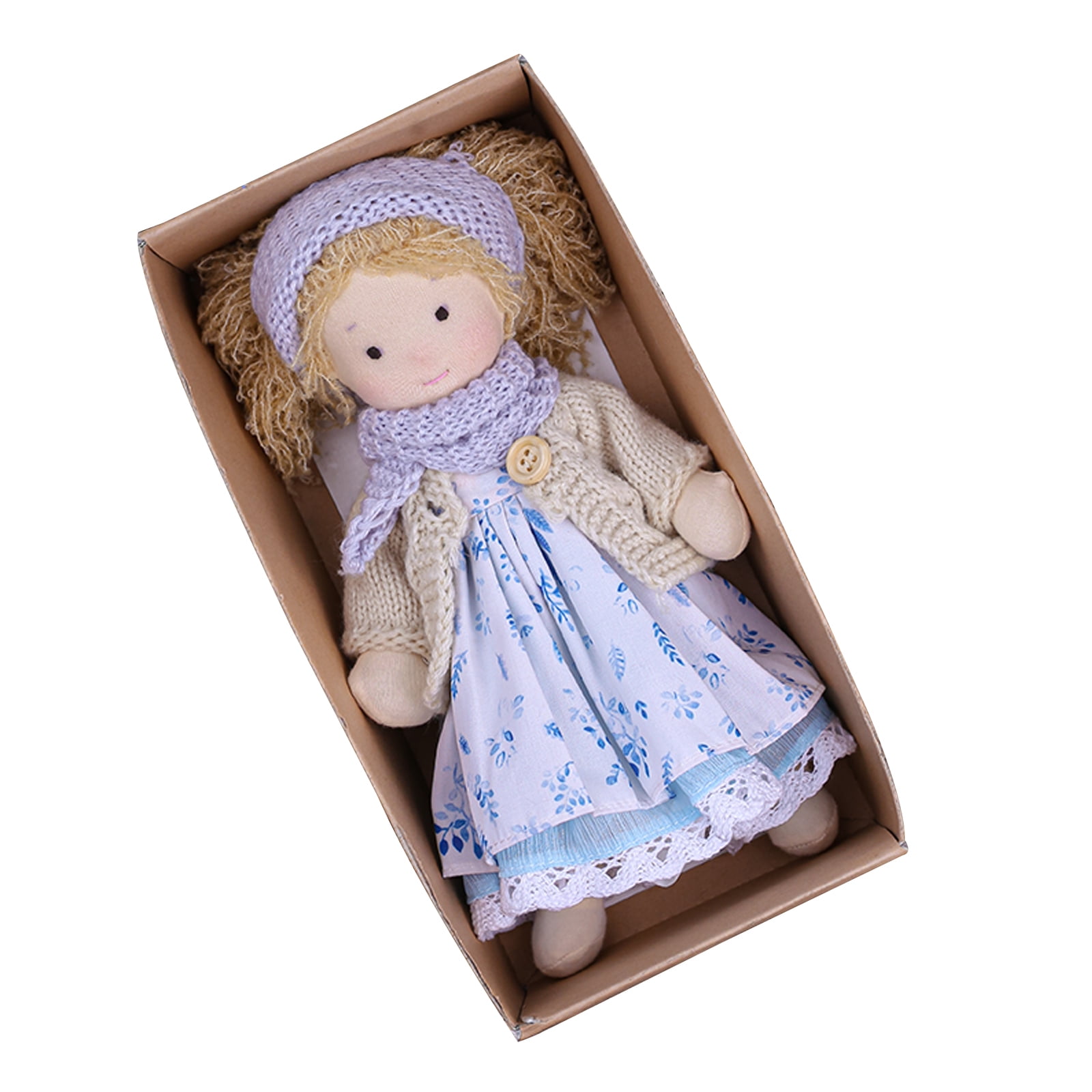 Plush Baby Doll Waldorf Handmade Plush Doll Soft Doll Cute Little Girl