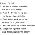 thumbnail image 6 of 1PC Vehicle Power Adapter For Motorola VISAR Series Two-Way Radio Battery Eliminator, 6 of 6