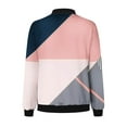 thumbnail image 5 of Jamicy Lightweight Jacket Women Bomber Jacket for Women Lightweight Zip Up Long Sleeve Casual Jacket Trendy Patchwork Color Block Sport Outerwear, 5 of 5