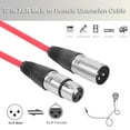 thumbnail image 4 of 1M XLR 3Pin Câble Mâle à Femelle Blindé Microphone Rallonge Filaire, 4 of 7