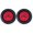 2x Red, variant on 2.5 3 LED Round Side Marker Clearance Lights Grommet DOT SAE P2 FMVSS 180 2x Red