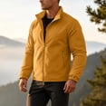 thumbnail image 5 of Men's Lightweight Jackets Cameland Men's Spring Coat Thin Outdoor Mountaineering Riding Windproof Work Coat Yellow XL, 5 of 7