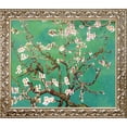 thumbnail image 1 of Tori Home Branches of An Almond Tree in Blossom, Jade Framed Hand Painted, 1 of 5