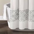 thumbnail image 3 of Lush Decor Scroll Medallion Shower Curtain, 72x72, Neutral, Single, 3 of 6