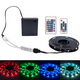 thumbnail image 2 of Tira de luces LED RGB con control remoto de 5 V CC, 5050, 30 LED/m, funciona con pilas, cambia de color, resistente al agua, cinta de luces, 2 of 5