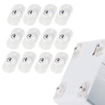thumbnail image 2 of Gkeoshab Roue Universelle Auto-Adhésive Mini Roulettes Roulement à Billes Rotation 360° Poulie Collante pour Poubelle Boîte de Rangement Petit Meuble (12 Blanc Pivotant) Maison & Jardin, 2 of 9