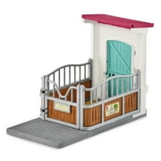 Schleich - Horse Club: Horse Stall Extension Playset with Horse Figurine & Stall, Trough & Accessories, 21 Pcs