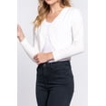 thumbnail image 2 of Women's Long Sleeve Open Front Scallop Finished Sweater Bolero, 2 of 4