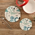 thumbnail image 2 of Dinosaur 2 Pack Pot Holders Trivets, Heat Resistant Hot Pads for Kitchen Table Decoration Trivets for Hot Dishes/Pot/Bowl/Teapot/Hot Pot Holders, 7" + 9.45", 2 of 7