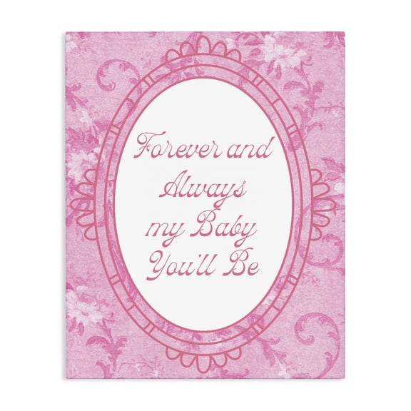 Stupell Industries Forever & Always My Baby Canvas Wall Art, design by Lil' Rue