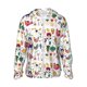thumbnail image 1 of Balery Alpaca Flower Sudadera ligera de manga larga con capucha y protección solar UPF 50+ para hombre y mujer, ideal para pesca y running-Medium, 1 of 7