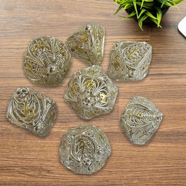 7x Dados de múltiples Favor de DND D12 D10 D8 D6 D4 Dados poliédricos D RPG DND RPG de de , E CUTICAT Dados poliédricos huecos