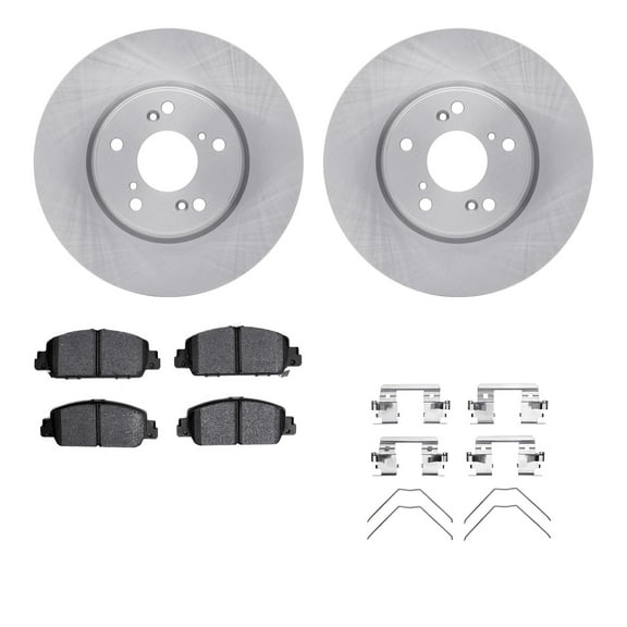 Dynamic Friction Company Front Brake Rotors with 5000 Advanced Brake Pads includes Hardware 6512-59316
