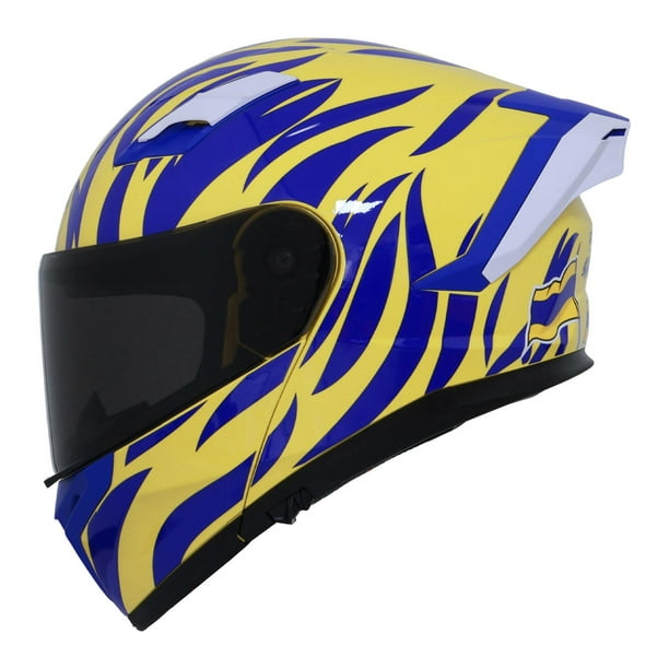 Casco Roda Force Evo Amarillo Savage Abatible Mica Humo Svs amarillo M