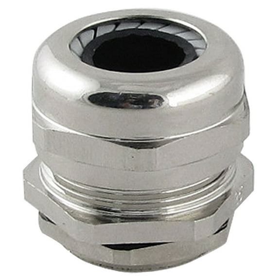 Unique Bargains M25 25mm Thread OD Cable Gland Connector 10.0-14.0mm w Locknut