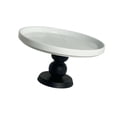 thumbnail image 4 of yotijay Cake Stand Ceramic Plate Snack Candy Platter for Celebration Reception Event Black, 4 of 9