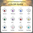 thumbnail image 3 of WEDDINEN Love Heart Necklaces for Women Girls CZ S925 Sterling Silver February Birthstone Necklace with Purple Amethyst Birthday Valentines Day Jewelry Gifts Teen Girlfriend Wife Her Kids Age Ideas, 3 of 6