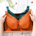 thumbnail image 3 of Large Size Lingerie Bralette Top Bra Women Bra Wire Free Push Up Bra Sexy Lace Bras for Women Underwear 36-46E Lenceria Femenina, 3 of 6