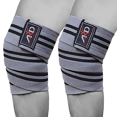 ARD Power Lifter Weight Lifting Knee Wraps Supports Gym Training Fist Straps Org 