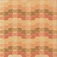 thumbnail image 1 of Ahgly Company Indoor Square Patterned Yellow Orange Area Rugs, 8' Square, 1 of 6