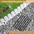 thumbnail image 2 of FRTDNE White Garden Edging Border,26ft Landscape Edging 5.9inch Tall Lawn Edging Border with 30Pcs Anchoring Stakes Kits for Flower Garden Patio Pathway, 2 of 6
