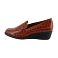 thumbnail image 2 of Aerosoles Tart Women's Loafers & Slip-Ons Clay Croco Faux Leather Size 9 M, 2 of 8