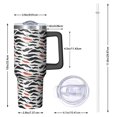 thumbnail image 2 of Leopard Print 40oz Tumbler– Stainless Steel Insulated Tumbler with Handle and Straw, Large Capacity Travel Cup for Hot & Cold Drinks, 2 of 6