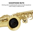 thumbnail image 2 of Saxophone Mute Useful Saxophone Silencer Durable Noise Remove Accessory, 2 of 8