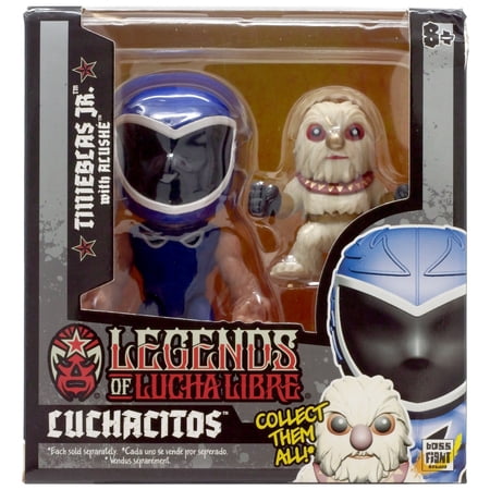 Legends of Lucha Libre Luchacitos Tinieblas Jr. Mini Action Figure (Blue Costume)