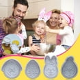 thumbnail image 5 of MOQLOM Easter Cookie Cutter Set, 4pcs Cookie Mould Press, Easter Eggs Cookie Cutter Set With Plunger Stamps Set, Plastic Cookie Stamps, Kitchen Tools, 2 × 2.6Inch, 5 of 9