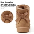 thumbnail image 5 of Knivor Cozy Winter Boots for Women Fuzzy Warm Ankle Snow Boots with Back Bow Detail Stylish Slip On Short Boots for Casual Cold Weather Outdoor Wear, 5 of 9
