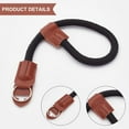 thumbnail image 6 of 1Pc 7-12inch Quick Release Camera Hand Strap Saddle Brown Wrist Strap Digital Mirrorless Cameras Adjustable Climbing Rope with Imitation Leather Ends and Mounting Ring for DSLR SLR Camera, 6 of 7