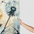 thumbnail image 3 of Pratyus Dandelion Dragonfly Printed Shower Curtain with Hooks, 100% Polyester Fabric, Bathroom Decoration, Various Sizes 36x72, 3 of 7