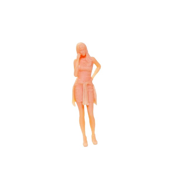 Figuras de Personas sin Pintar Baoblaze 1/64 de Pie y Sentadas para Proyecto de Diseño Arquitectónico