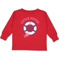 thumbnail image 3 of Inktastic Nautical Little Sister Girls Long Sleeve Toddler T-Shirt, 3 of 5