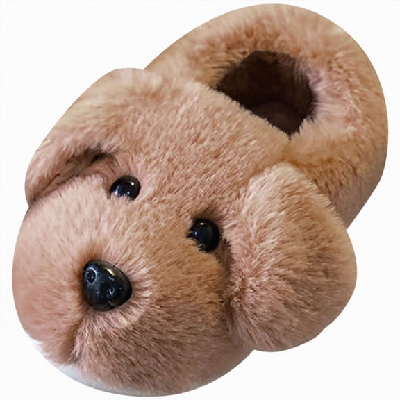 UAYOTSE Toddler Kids Slippers Girls Boys House Shoes Winter Slippers Plush Warm Soft with Cute Cartoon Design Indoor Shoes,Sizes 11.5