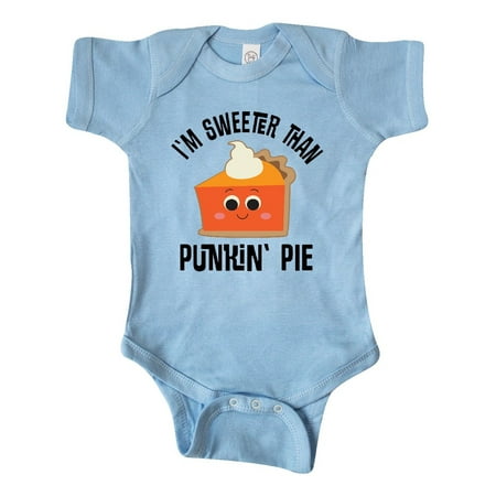 

Inktastic Thanksgiving Sweeter Than Pumpkin Pie Gift Baby Boy or Baby Girl Bodysuit