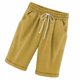 thumbnail image 3 of Qarigey Pantalones cortos Cintura elástica Pantalones cortos sueltos Pantalones Cintura elástica Sueltos Trajes de verano para mujer Prendas para la parte inferior del cuerpo Amarillo M Qarigey AP002089-81, 3 of 5