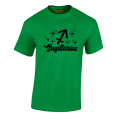 thumbnail image 2 of Respect My Tshirt - Sagittarius Zodiac Sign Graphic T-Shirt, Astrology Symbol Design, Crew Neck, Green, Medium, 2 of 3