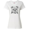 thumbnail image 3 of Inktastic English Bulldog Sketch Portrait Women's T-Shirt, 3 of 5