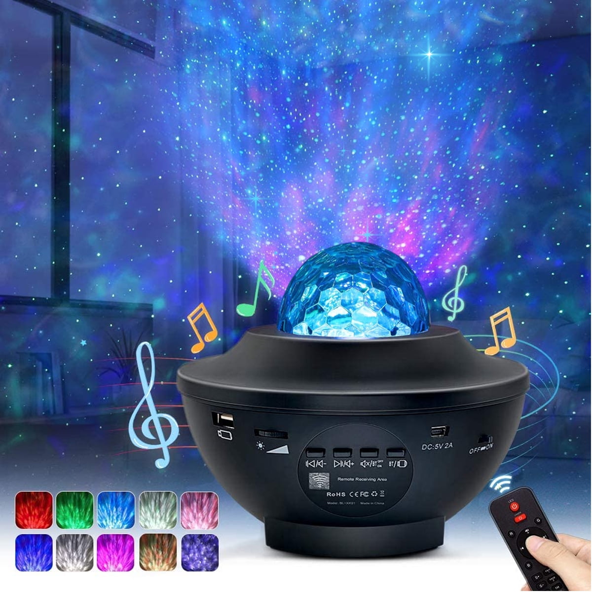 LED Galaxy Starry Night Light Laser Star Projector Ocean Star Sky Party