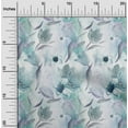 thumbnail image 1 of oneOone Silk Tabby Light Grayish Blue Fabric Florals Sewing Fabric By The Yard Printed Diy Clothing Sewing Supplies 42 Inch Wide-Q0A, 1 of 4