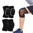 thumbnail image 1 of Rodillera de esponja para deportes de baile, para baloncesto, voleibol, amortiguación de impactos, gruesa, cálida para otoño e invierno, para hombres y mujeres, 1 of 3