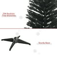 thumbnail image 5 of HOMCOM 5' Artificial Pencil Christmas Tree, Slim Xmas Tree with 294 Realistic Branch Tips and Plastic Stand, Black, 5 of 9